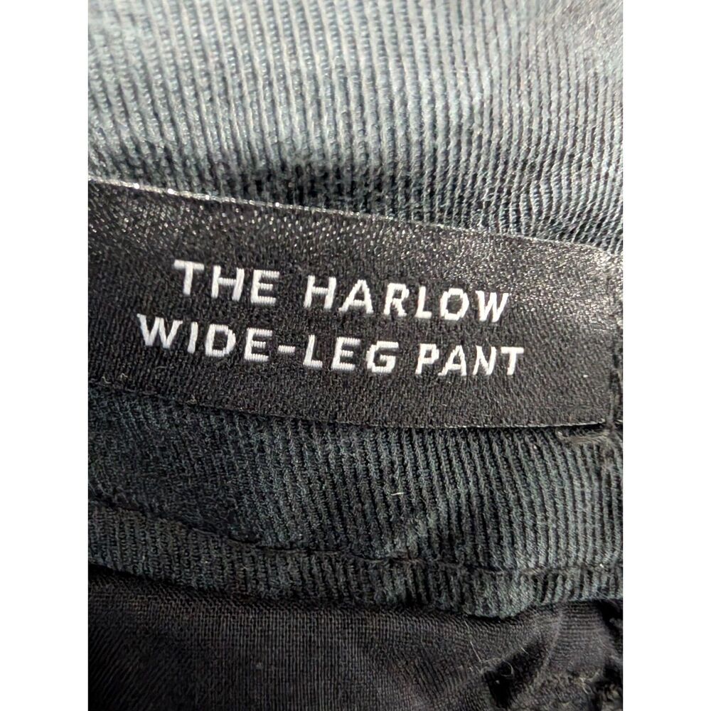 Madewell The Harlow Wide-Leg Pant Size 6 Deep True Black Linen Sailor Tab - Picture 4 of 6